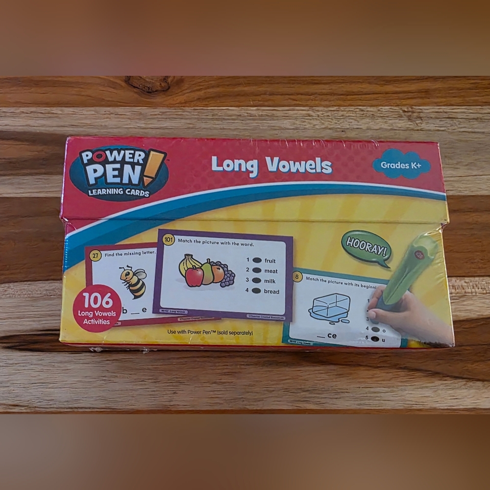 Power Pen Long Vowels Learning Cards